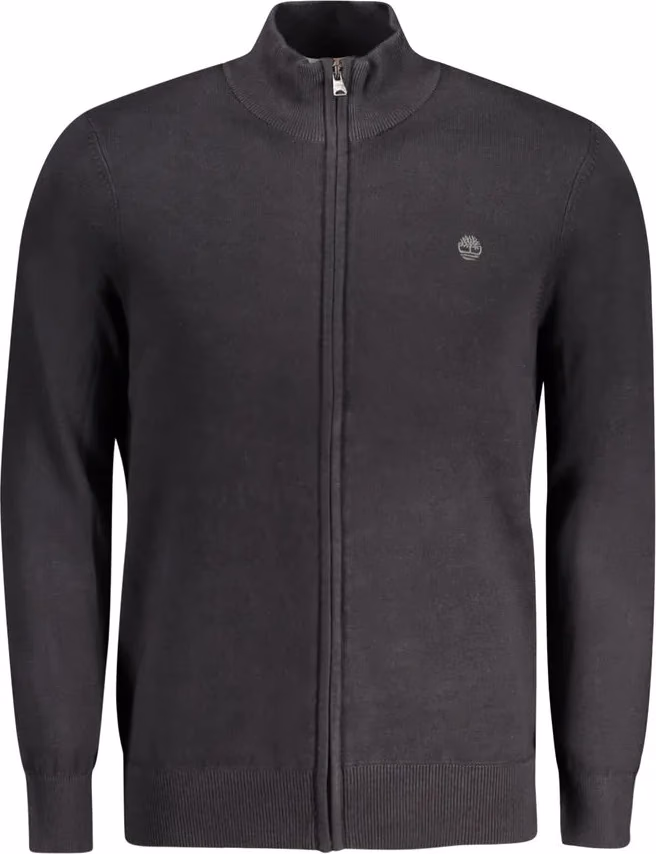 Timberland Black Organic Cotton Men Cardigan