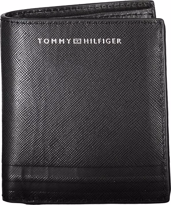 Tommy Hilfiger Black Leather Men Wallet
