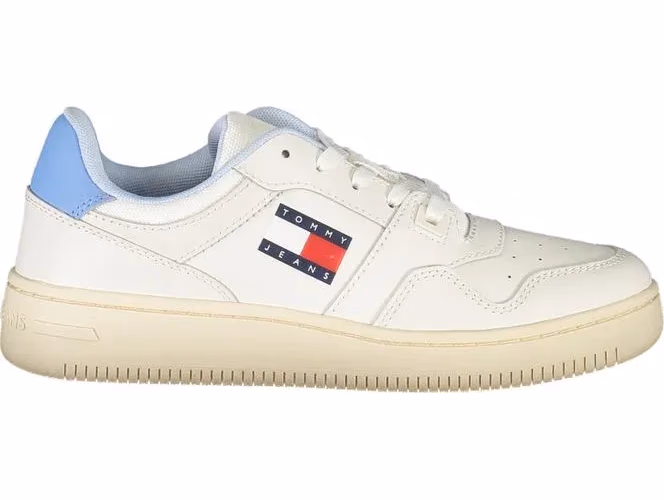 Tommy Hilfiger White Polyurethane Women Sneaker