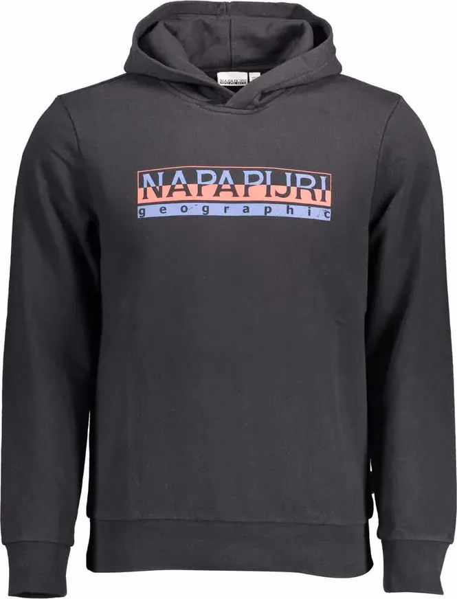 Napapijri Black Cotton Men's Hoodie
