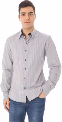 White Cotton Men's Shirt