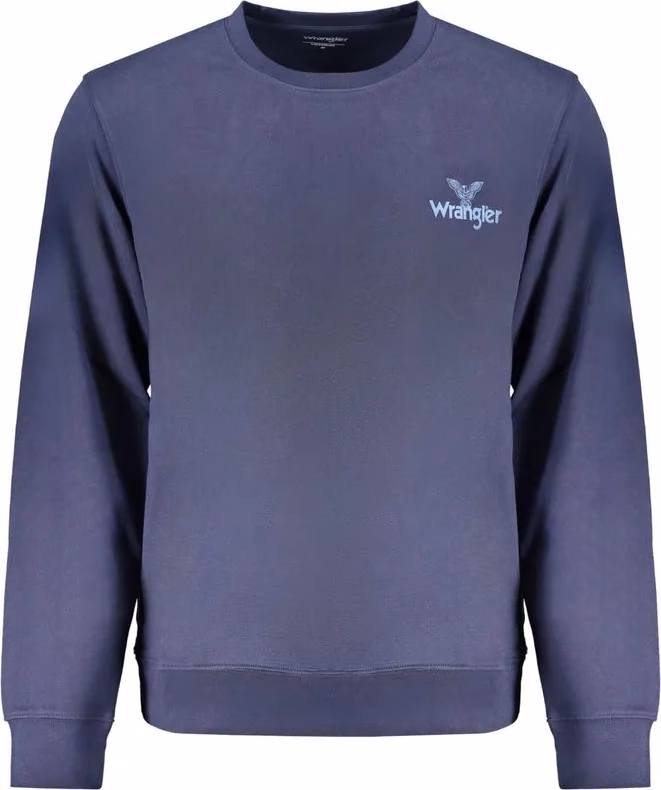 Wrangler Blue Cotton Mens Sweatshirt