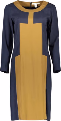 Blu Viscosa Donna Dress