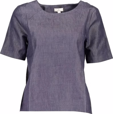 Blue Cotton Women's T-Shirt