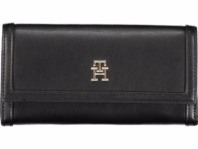 Tommy Hilfiger Elegant Black Dual-Compartment Wallet
