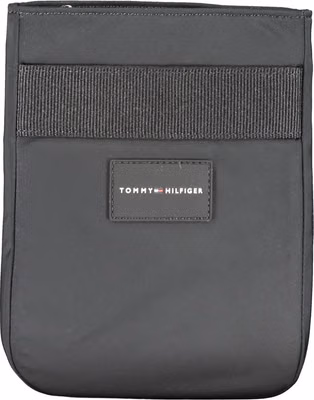 Black Polyester Men's Shoulder Bag