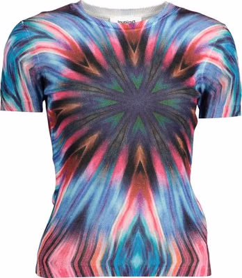 Blue Viscose Women's T-Shirt