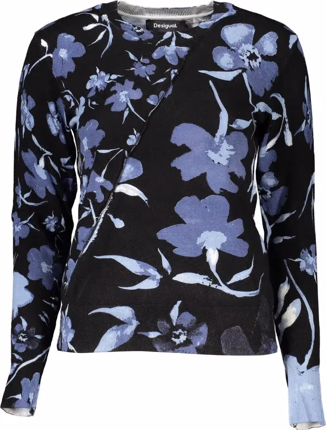 Desigual Black Viscose Woman Sweater