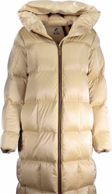 Beige Polyester Women's Quilted Jacket