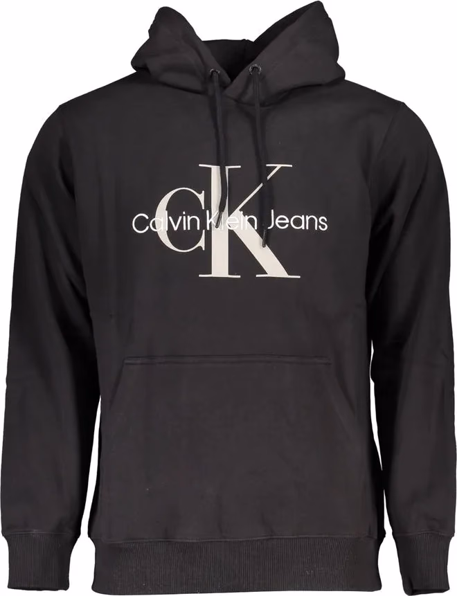 Calvin Klein Black Cotton Men Sweatshirt