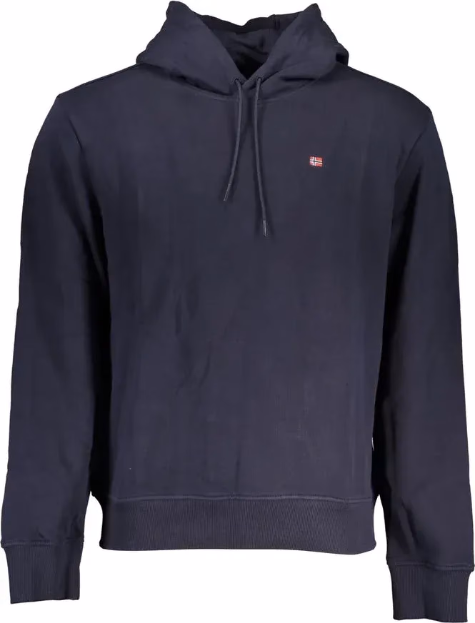 Napapijri Blue Cotton Men Sweatshirt
