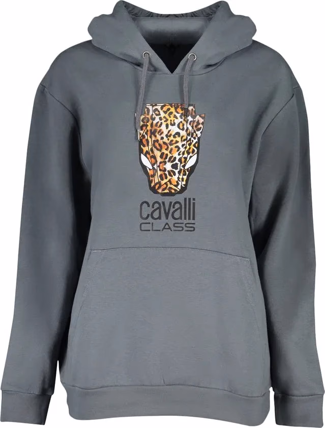 Cavalli Class Grigio Polyester Woman Sweatshirt