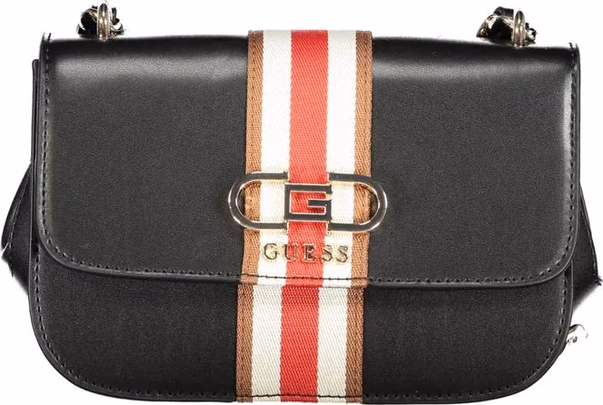 Guess Jeans Nero Poliuretano Women Handbag