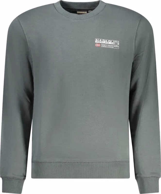Napapijri Verde Cotton Men Sweatshirt