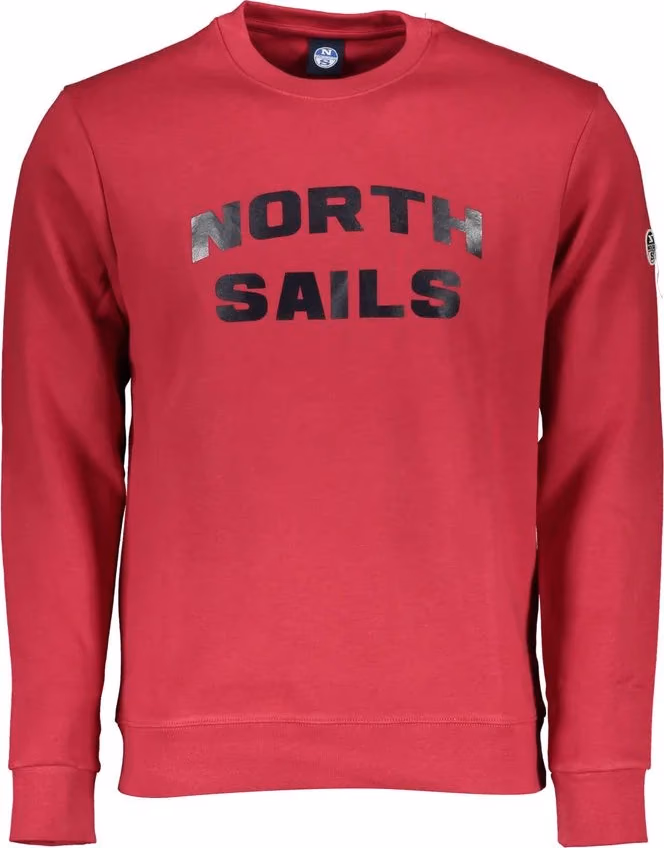 North Sails Red Cotton Men's Sweatshirt