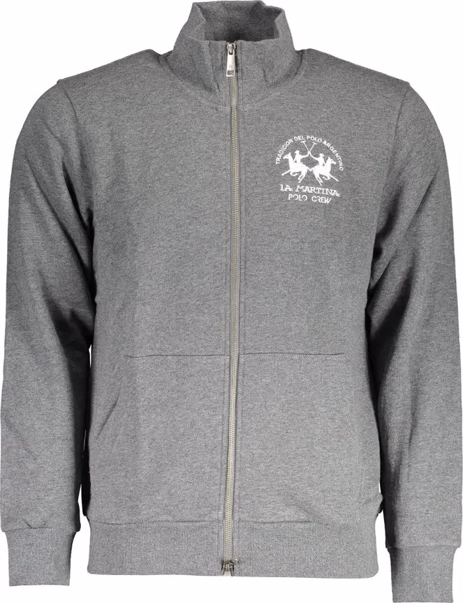 La Martina Grigio Cotton Mens Sweatshirt