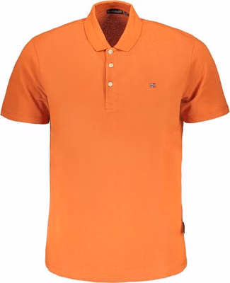 Arancione Cotton Men Polo