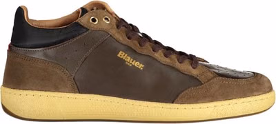 Marrone Leather Men Sneaker