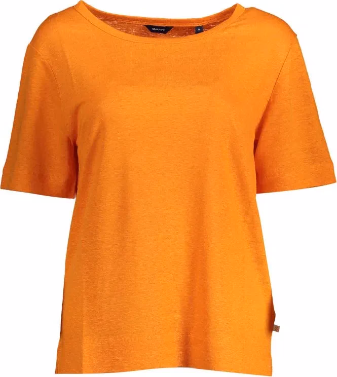 Gant Arancione Linen Women T-Shirt