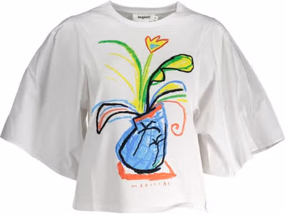 White Cotton Women Top