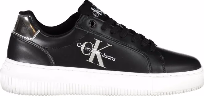 Calvin Klein Nero Leather Women Sneaker