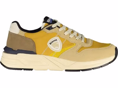 Beige Polyurethane Men Sneaker