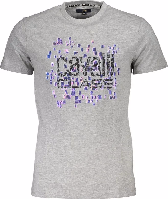Cavalli Class Brown Cotton Men T-Shirt