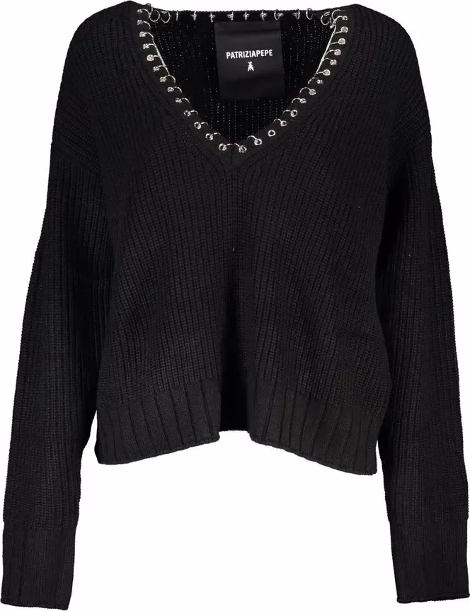 Patrizia Pepe Black Tessuto Women Sweater