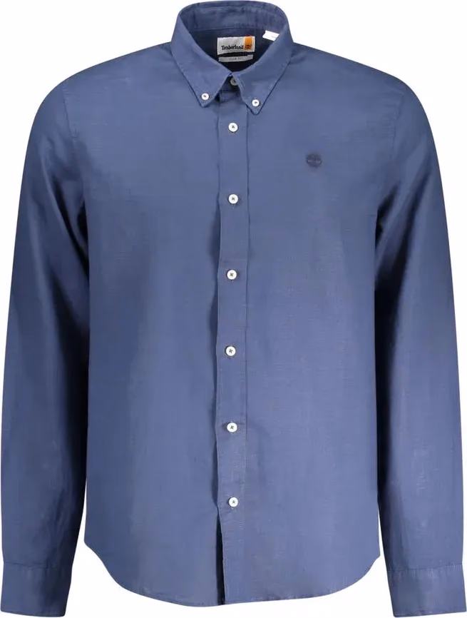Timberland Blu Linen Men Shirt