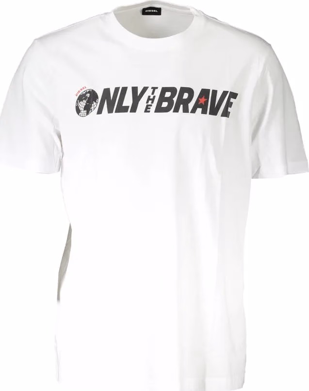 Diesel White Cotton Men T-Shirt