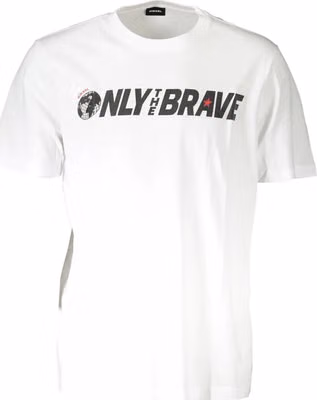 White Cotton Men T-Shirt