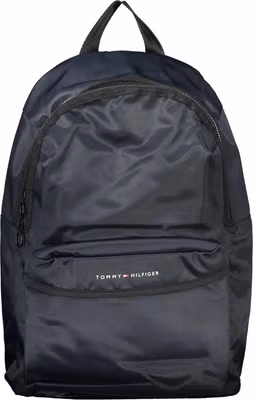 Blue Polyester Men Backpack