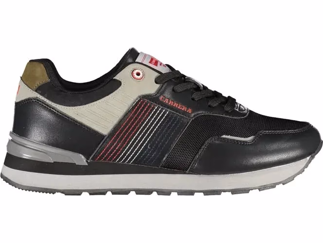 Carrera Black Polyurethane Men Sneaker