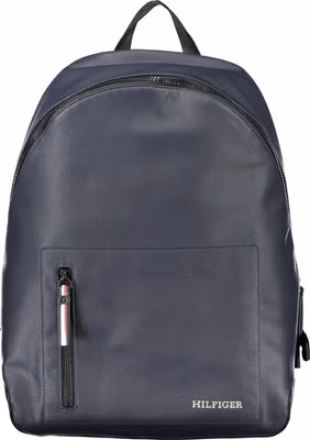 Blu Polyurethane Men Backpack