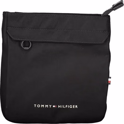 Black Polyester Men's Shoulder Bag