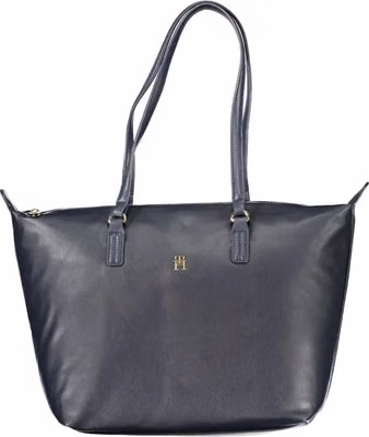 Blu Polyester Women Handbag