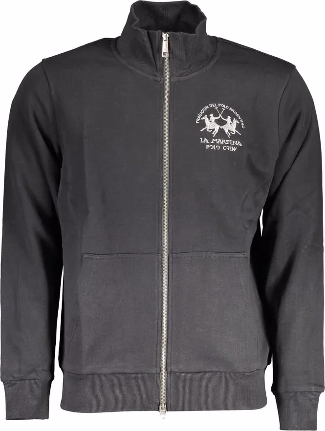 La Martina Black Cotton Men's Sweatshirt