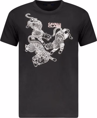 Black Cotton Men's T-Shirt