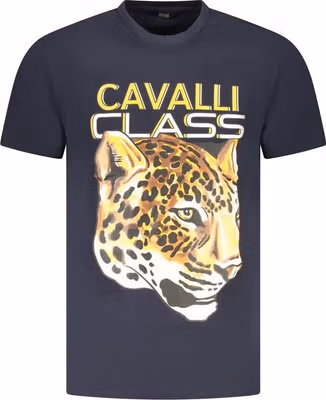 Blu Cotton Men T-Shirt