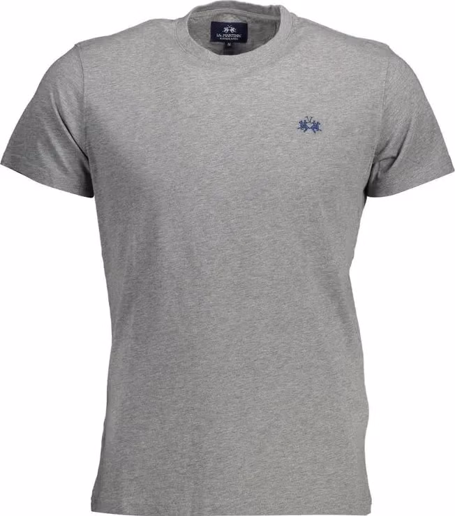La Martina Grigio Cotton Men T-Shirt