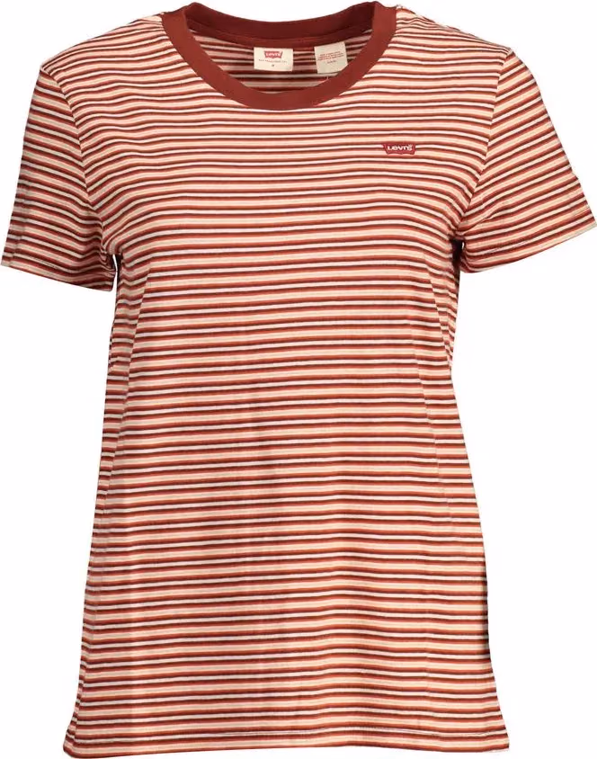 Levi's Rosso Cotton Women T-Shirt
