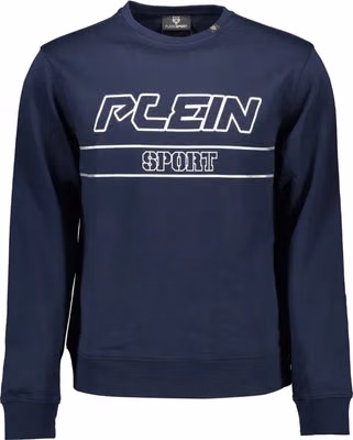 Blue Cotton Men's Sweatshirt
