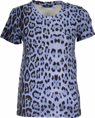 Azzurro Cotton Women T-Shirt
