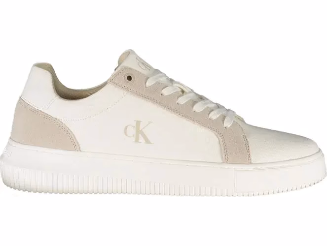 Calvin Klein White Polyurethane Men's Sneaker