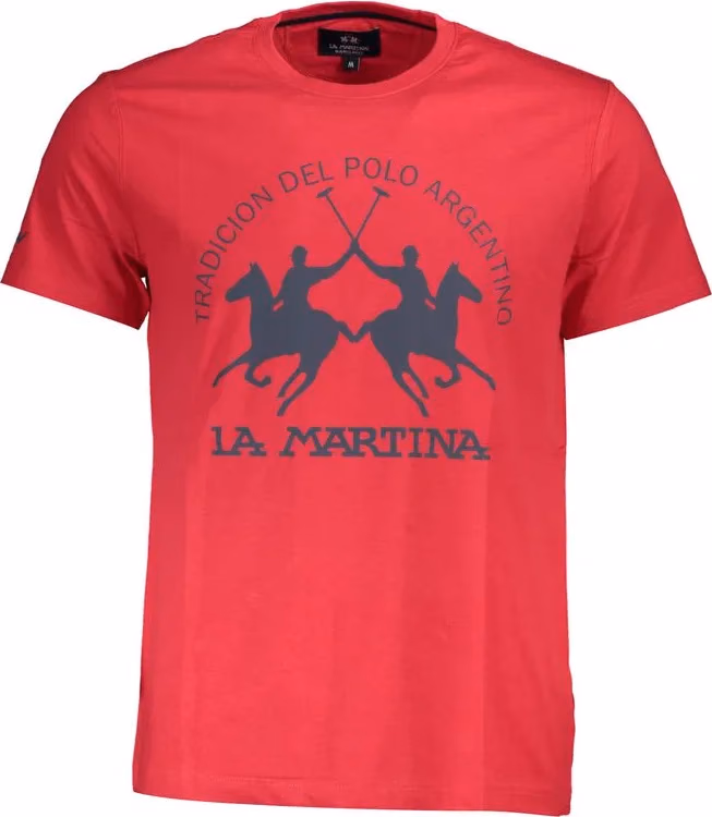 La Martina Rosso Cotton Men's T-Shirt