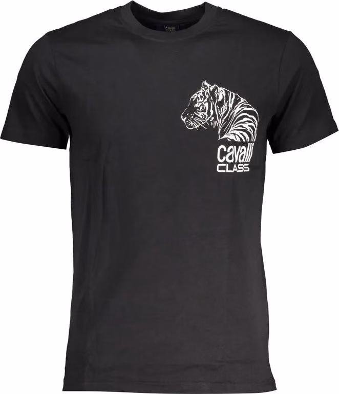 Cavalli Class Black Cotton Men's T-Shirt