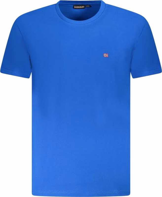 Napapijri Azzurro Cotton Men T-Shirt