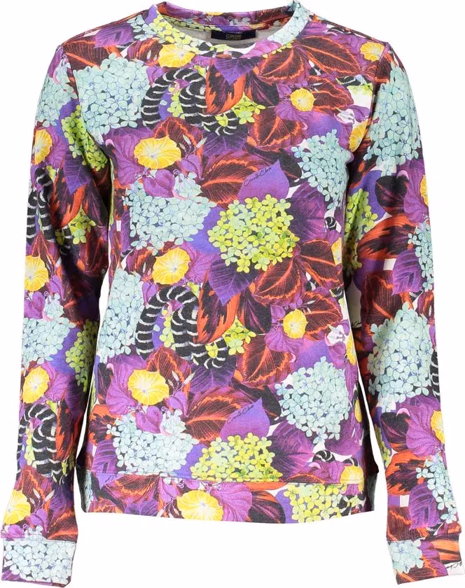 Cavalli Class Purple Cotton Women Sweater