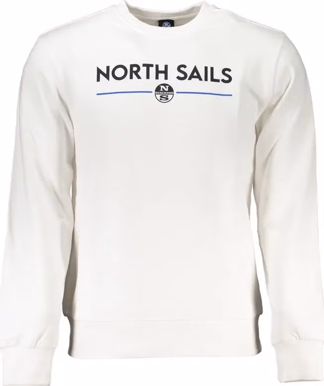 North Sails White Cotton Mens Sweatshirt