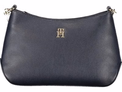 Blue Polyester Women Shoulder Bag